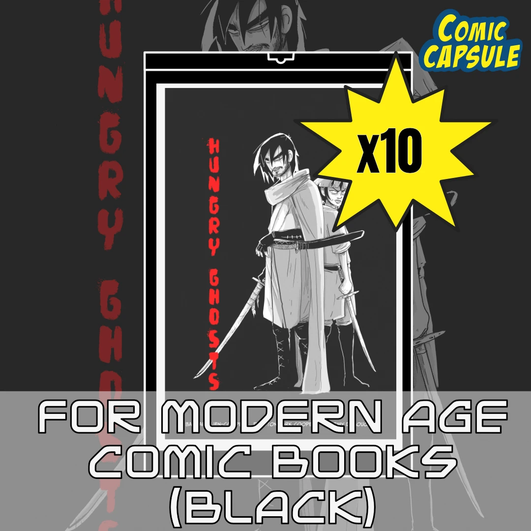 ComicCapsule Canada - 10x black comic capsule featuring Hungry Ghosts by lucha comics