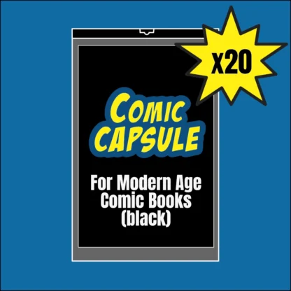 Black Modern Size ComicCapsule (20 Pack)