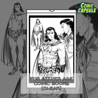 ComicCapsule Canada - clear Silver Age size comic capsule featuring Wama sketch variant by lucha comics
