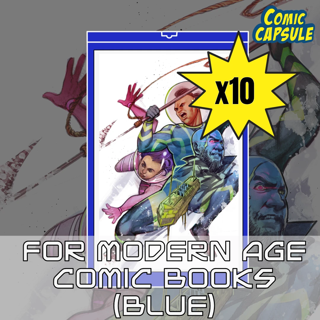 ComicCapsule Canada - 10x blue comic capsule featuring Hungry Ghosts by lucha comics