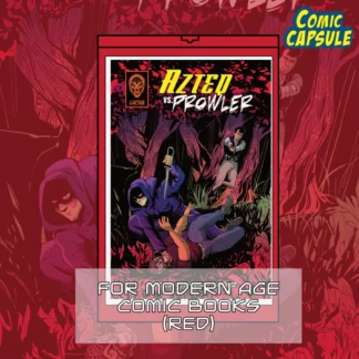 ComicCapsule Canada - single red comic capsule featuring azteq vs prowler by lucha comics