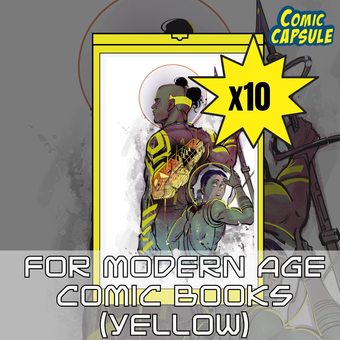 Yellow Modern Size ComicCapsule (10 Pack)